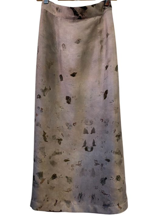 Gonna tubo seta stampa naturale