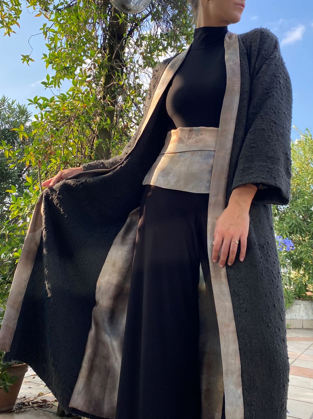 cappotto in lana di lucia pascale indossato