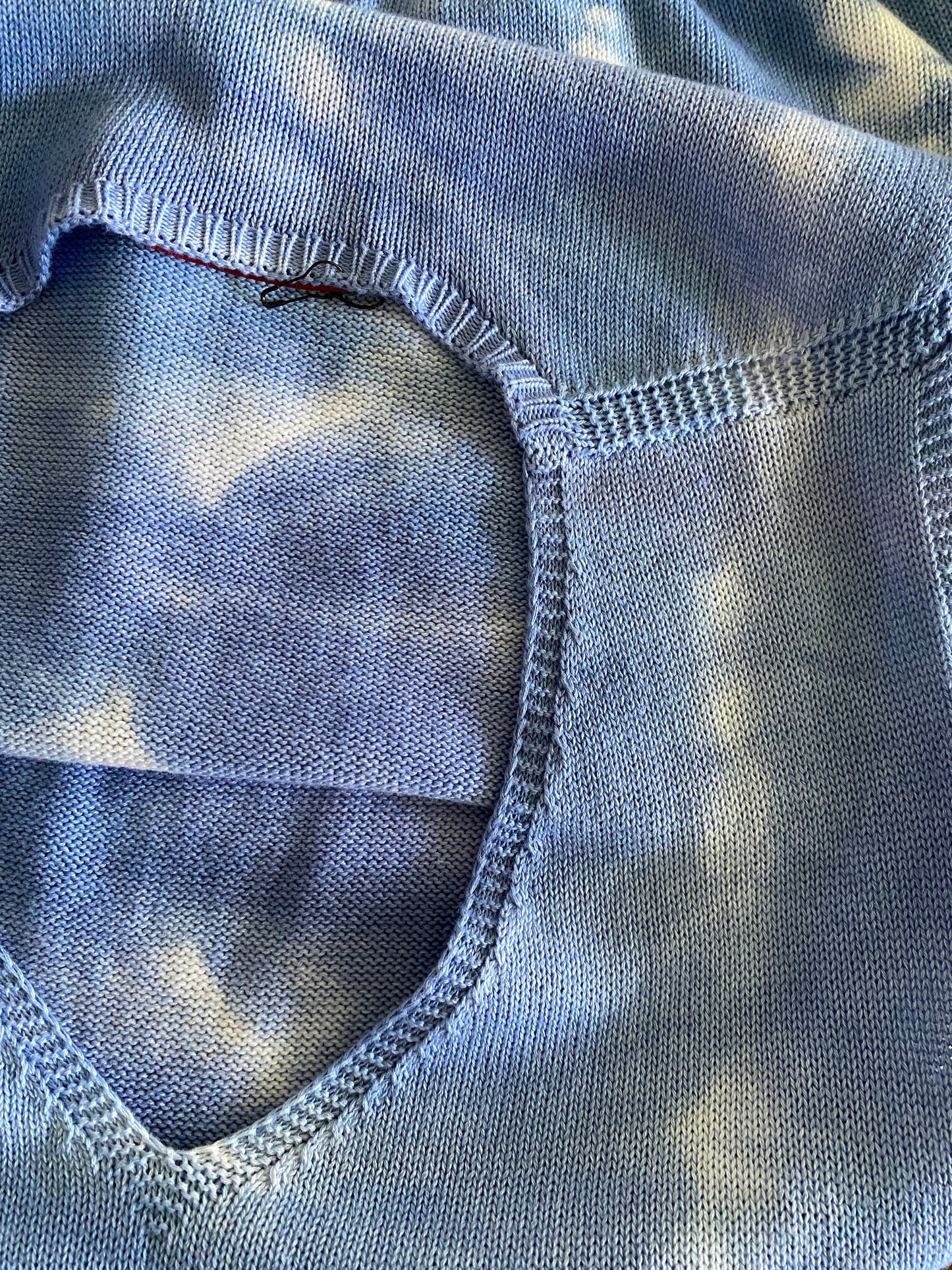 Gilet cotone maglia tintura naturale