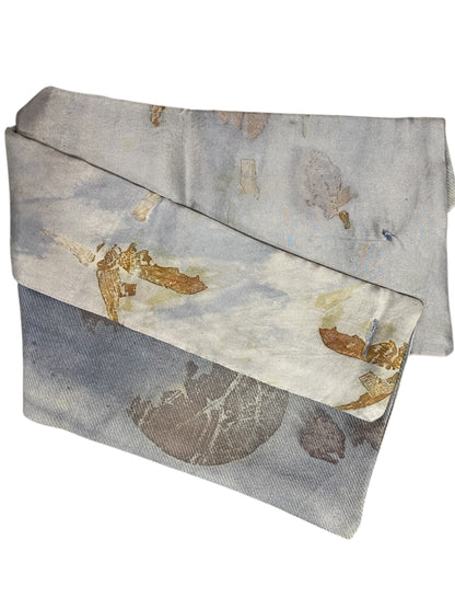 Collo lana tintura e stampa naturale