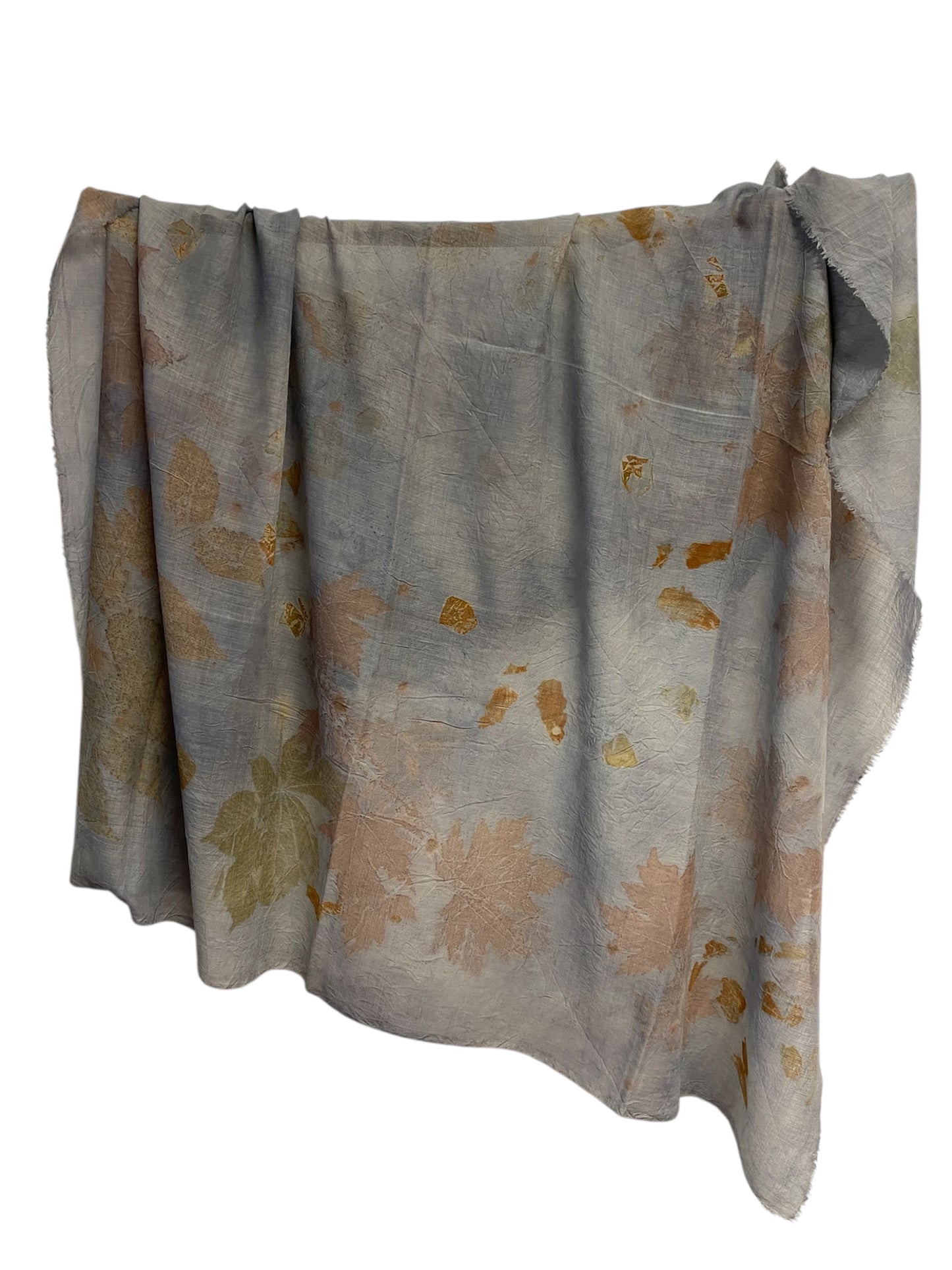 Foulard maxi tintura e stampa naturale