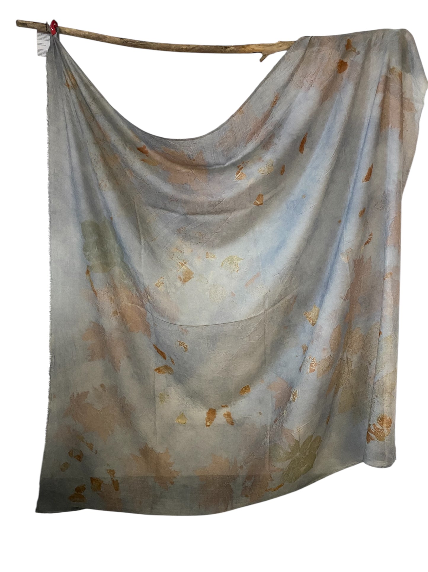 Foulard maxi tintura e stampa naturale