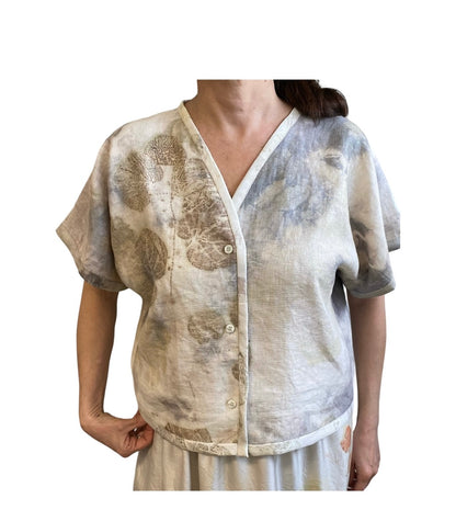 Camicia kimono lino