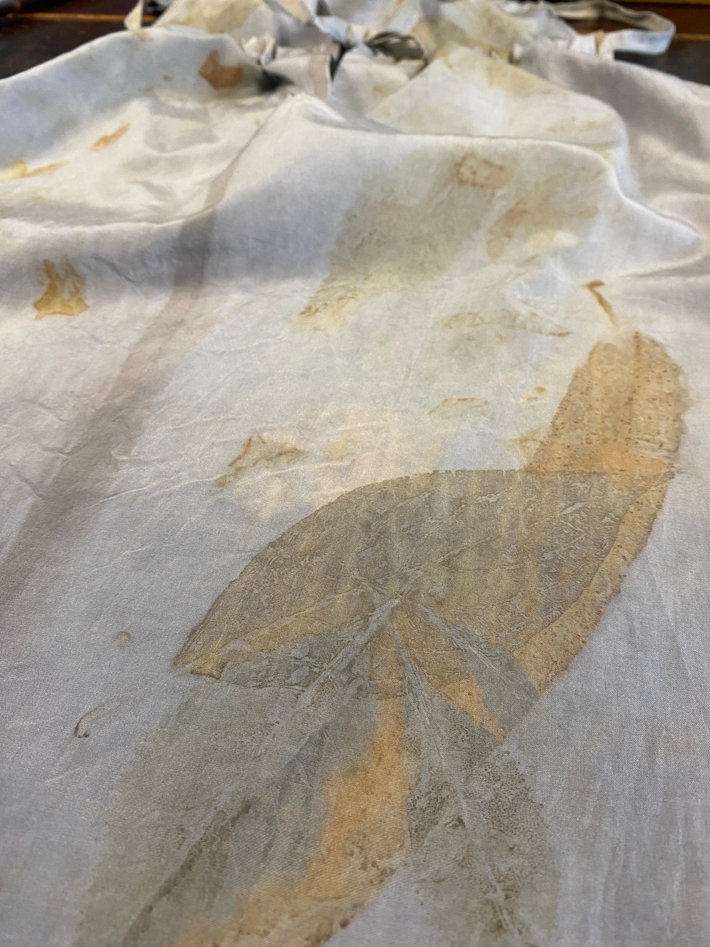 Top seta stampa e tintura naturale