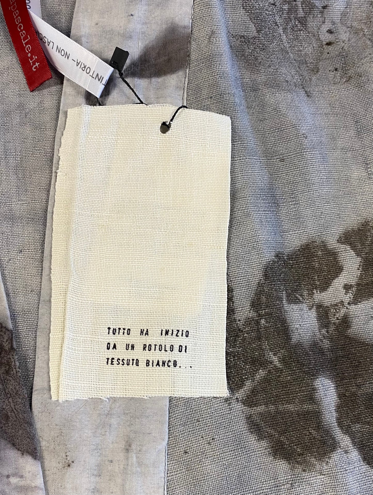 Kimono cotone grezzo tintura e stampa naturale