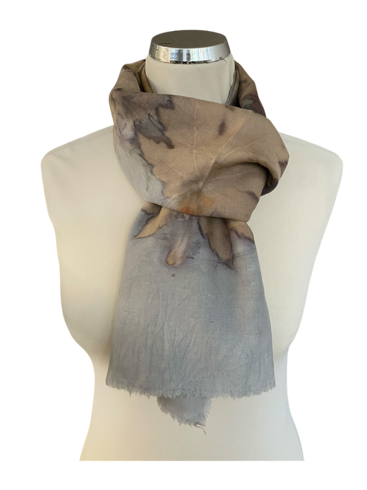 Sciarpa stampa naturale Acero