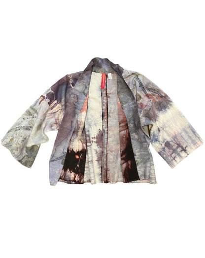 kimono su fondo bianco stampa naturale